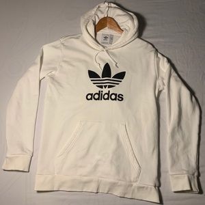 Adidas white/crème hoodie pullover